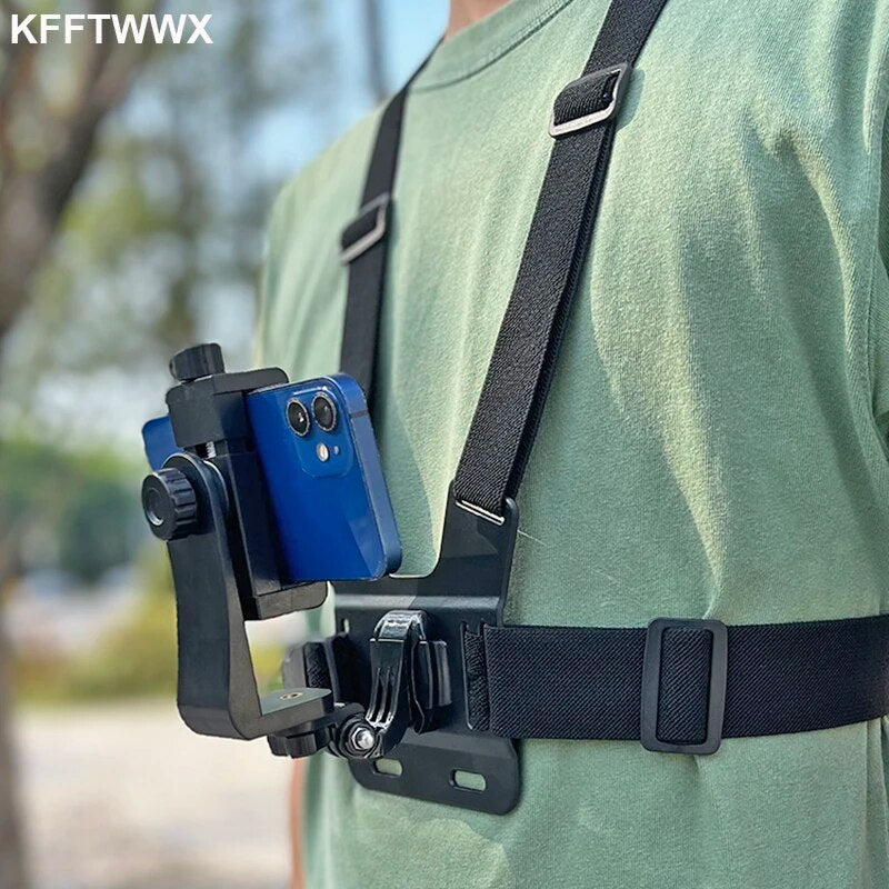 Adjustable Phone Mount Phone Chest Phone Holder Vlog Phone Holder