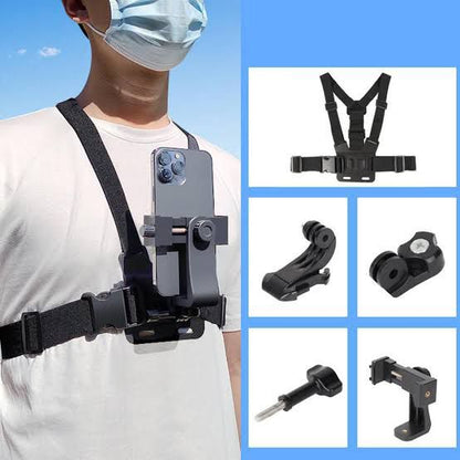 Adjustable Phone Mount Phone Chest Phone Holder Vlog Phone Holder